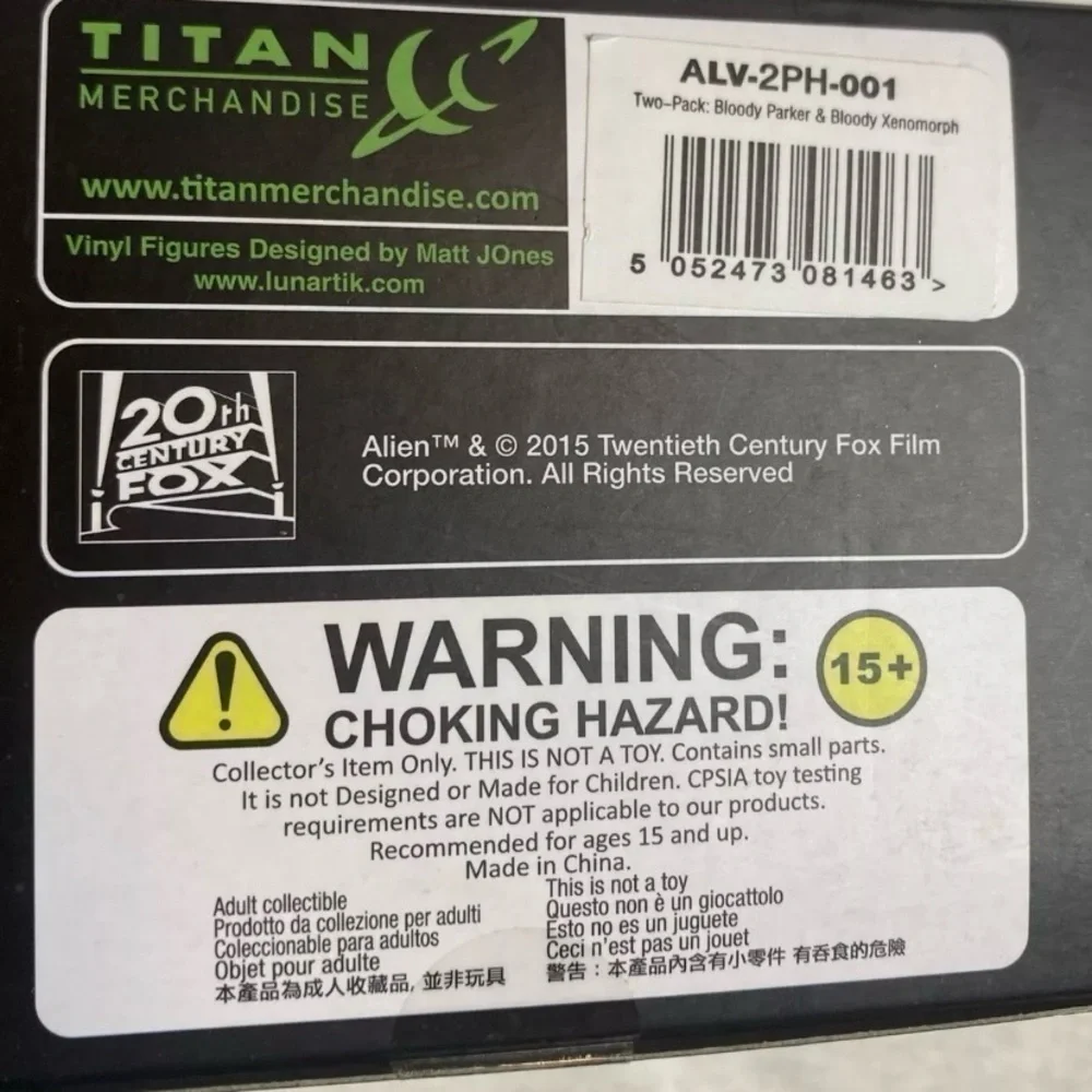 Titans Alien Nostromo Collection Twin Pack Xenomorph & Parker Horror Block